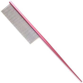   4Paws- Stil fésű,  alumínium nyéllel, fogak hossza 2 cm, fogtávolság 1,5 mm ( Pink)