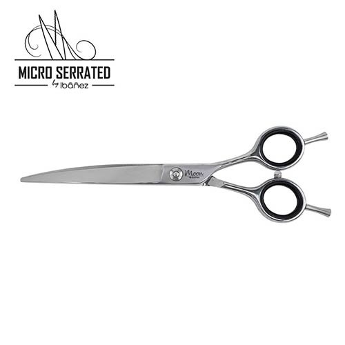MICRO SERRATED line Moon curved scissors 18 cm
