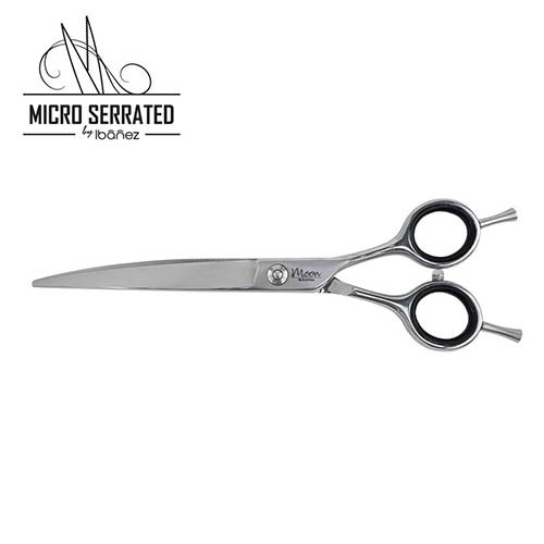 MICRO SERRATED line Moon hajlított olló 18 cm