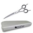 MICRO SERRATED line Moon curved scissors 18 cm