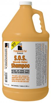 PPP Skunk Odor Shampoo (SOS™), 1 gal.  (3.785 L) Dilutes 12-1