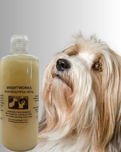 BRIGHTWORKS Liquid Gold  – Luxury Argan laj  & Aloe vera tápláló sampon 1000 ml.
