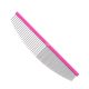 Blovi Ultralight Crescent fésű 16cm - nagyon könnyű, félkör alakú fém fésű kutyáknak, vegyes tűtávolsággal (50/50)