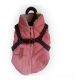 WINTER warm, fur dog coat "Punch pink"