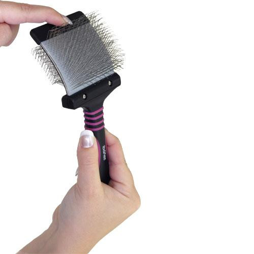 IBÁÑEZ DOUBLE SIDED FLEXIBLE SLICKER BRUSH - SMALL