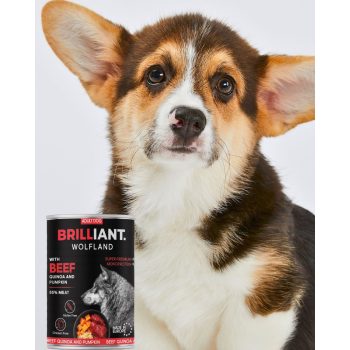 BRILLIANT WOLFLAND MARHA SÜTŐTÖKKEL ÉS QUINOÁVAL 400 G