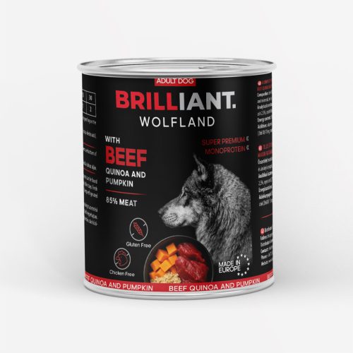 BRILLIANT WOLFLAND MARHA SÜTŐTÖKKEL ÉS QUINOÁVAL 800 G