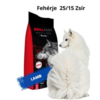   BRILLIANT Wolfland - LAMB BÁRÁNY ÉS RIZS 12KG HYPOALLERGÉN