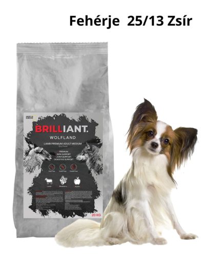 BRILLIANT WOLFLAND LAMB Bárány -PREMIUM ADULT, MEDIUM 20KG