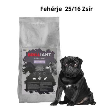   BRILLIANT WOLFLAND - PORK AND RICE SZUPERPREMIUM, ADULT MEDIUM 20KG