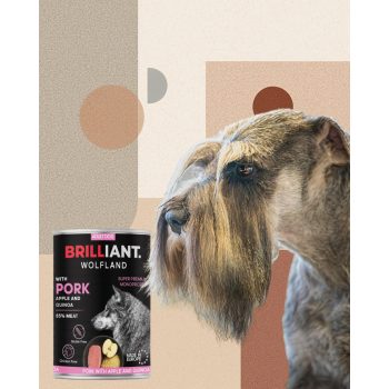 BRILLIANT WOLFLAND SERTÉS ALMÁVAL ÉS QUINOÁVAL 400 G