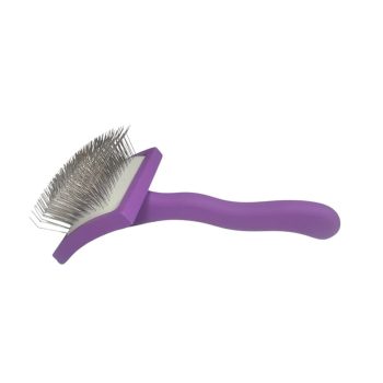   EASY Brush Kemény Uszkár kefe, hosszú tüskékkel, ( Közepes M. Lila)