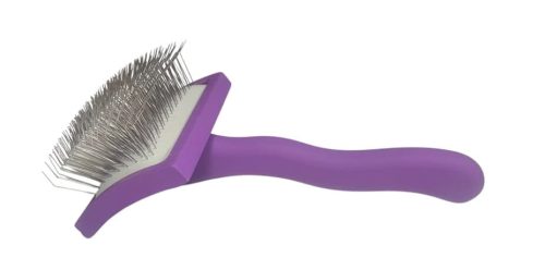 EASY Brush Kemény Uszkár kefe, hosszú tüskékkel, ( Közepes M. Lila)