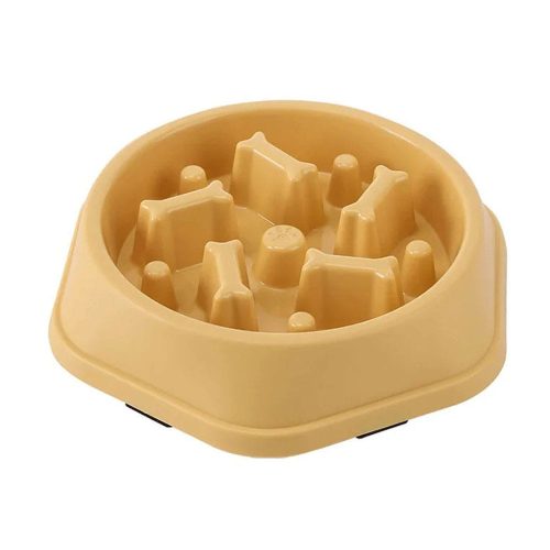 Habzsolást gátló tál kutyáknak (Médium méret) Sárga