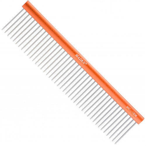 MADAN könnyű aluminium fésű 19 cm, 3 mm-es távolsággal/3,5 cm-es tűkkel
