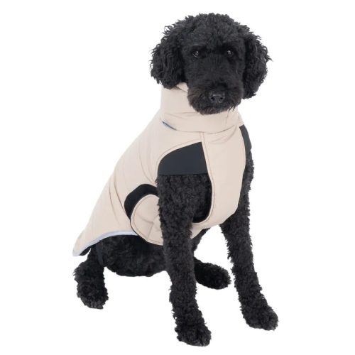 NOMAD TALES - Bézs, steppelt Comfort télikabát 50 cm