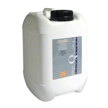   REQUAL VITAL - PROF 5 l Vitalizáló sampon sérült, töredezett, csomós szőrre; Higítási arány: 9 : 1