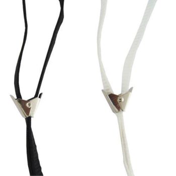 SHOW TECH Leash, flat, with clip, BLACK