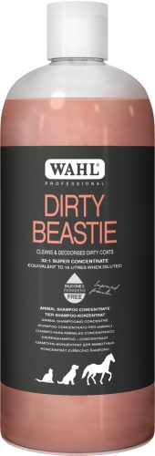 Wahl Dirty Beastie Shampoo - professzionális kutyasampon, Előmosó, mélytisztító  koncentrátum  500 ml 1:32