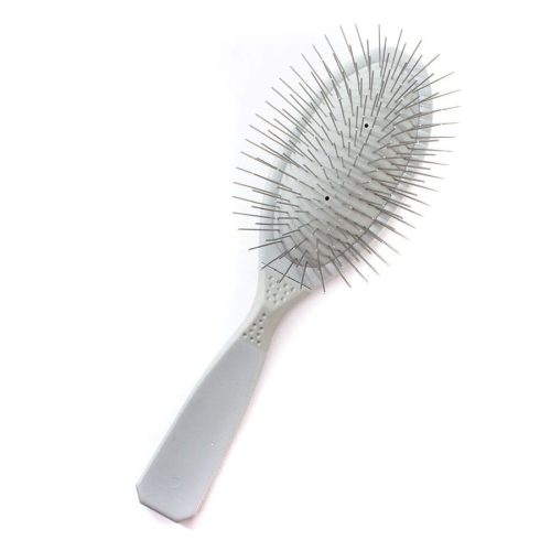 MADAN'S - Nagy Pin kefe, extra hosszú, fém tűkkel, Puha- Szürke